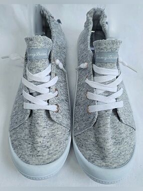 Tommy Bahama Gray Knit Slip-On Sneakers